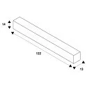 SLV Installationshus DASAR® 1000, sort