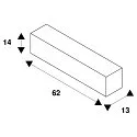SLV Installationshus DASAR® 600, sort