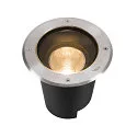 floor recessed luminaire DASAR® L round, swivelling, DALI controllable, passable IP65 / IP67, stainless steel dimmable