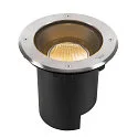 floor recessed luminaire DASAR® L round, swivelling, DALI controllable, passable IP65 / IP67, stainless steel dimmable