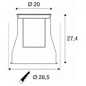 floor recessed luminaire DASAR® L round, swivelling, DALI controllable, passable IP65 / IP67, stainless steel dimmable