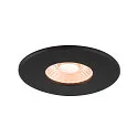 ceiling recessed luminaire UNIVERSAL DOWNLIGHT PHASE set of 12 IP20 / IP65, black dimmable