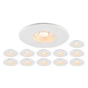 Indbygnings loftlampe UNIVERSAL DOWNLIGHT PHASE sæt med 2 IP20 / IP65, hvid dæmpbar
