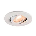 SLV Indbygnings loftlampe UNIVERSAL DOWNLIGHT MOVE PHASE svingbar, sæt med 2 IP20, hvid dæmpbar