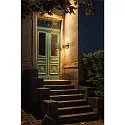 SLV outdoor wall luminaire LID II UP/DOWN round, rigid, CCT Switch IP65, anthracite, mat dimmable