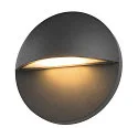 Udendørs wall luminaire LID II  SINGLE rund, stiv, CCT Switch IP65, antracit, mat dæmpbar