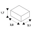 SLV GU10 sokkel, sort
