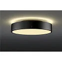 SLV Væg- og Loftlampe MEDO® PRO 40 rund IP50, sort dæmpbar