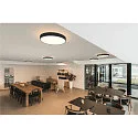 SLV Væg- og Loftlampe MEDO® PRO 60 rund, DALI styrbar IP50, sort dæmpbar
