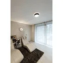 SLV Væg- og Loftlampe MEDO® 30 rund, CCT Switch, direkte / indirekte IP50, sort dæmpbar