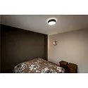 SLV Væg- og Loftlampe MEDO® 30 rund, CCT Switch, direkte / indirekte IP50, sort dæmpbar