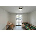 SLV Væg- og Loftlampe MEDO® 40 rund, CCT Switch, direkte / indirekte IP50, sort dæmpbar
