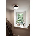 SLV Væg- og Loftlampe MEDO® 40 rund, CCT Switch, direkte / indirekte IP50, sort dæmpbar