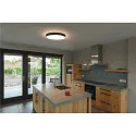 SLV Væg- og Loftlampe MEDO® 60 rund, CCT Switch, direkte / indirekte IP50, sort dæmpbar