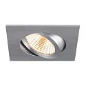 SLV recessed ceiling ring NEW TRIA® 68 square, aluminium