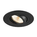 SLV Forsænket loftsring NEW TRIA® 75 rund, sort