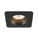 SLV recessed ceiling ring NEW TRIA® 68 square, black
