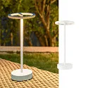 Batteri bordlampe VINOLINA ONE med touch-dæmper, ringform, med opladestation IP54, hvid dæmpbar