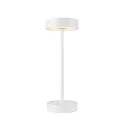 Batteri bordlampe VINOLINA 2-CCT 2-fold, cylindrisk, CCT Switch, med touch-dæmper, med opladestation IP54, hvid dæmpbar