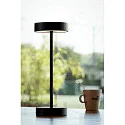 battery table lamp VINOLINA 2-CCT 2-fold, cylindrical, CCT Switch, with touch dimmer, with charging station IP54, black dimmable
