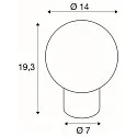 SLV Bordlampe LITTLE SUN G9 IP20, kobber