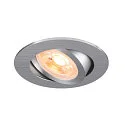 Indbygnings loftlampe NEW TRIA® 68 rund GU10 IP20, aluminium