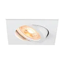 Indbygnings loftlampe NEW TRIA® 68 firkantet GU10 IP20, hvid