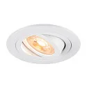 Indbygnings loftlampe NEW TRIA® 75 rund GU10 IP20, hvid