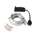 SLV ceiling recessed luminaire NEW TRIA® 75 round GU10 IP20, white