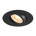 Indbygnings loftlampe NEW TRIA® 75 rund GU10 IP20, sort