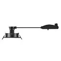 SLV Indbygnings loftlampe NEW TRIA® 75 firkantet GU10 IP20, sort
