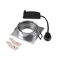 SLV Indbygnings loftlampe NEW TRIA® 75 firkantet GU10 IP20, aluminium