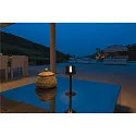 SLV battery table lamp TAHA IP65, black dimmable