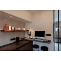 SLV Indbygnings loftlampe NEW TRIA® 68 rund IP20, sort dæmpbar