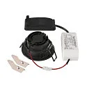 SLV Indbygnings loftlampe NEW TRIA® 68 rund IP20, sort dæmpbar