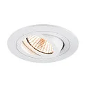 Indbygnings loftlampe NEW TRIA® 75 rund IP20, hvid dæmpbar