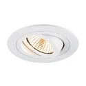 Indbygnings loftlampe NEW TRIA® 75 rund IP20, hvid dæmpbar