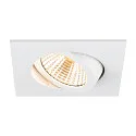 Indbygnings loftlampe NEW TRIA® 68 firkantet IP20, hvid dæmpbar