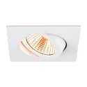 SLV Indbygnings loftlampe NEW TRIA® 68 firkantet IP20, hvid dæmpbar