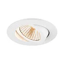 ceiling recessed luminaire NEW TRIA® UNIVERSAL 68 round IP20, white dimmable