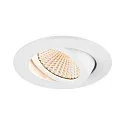 SLV Indbygnings loftlampe NEW TRIA® UNIVERSAL rund IP20, hvid dæmpbar