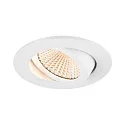SLV Indbygnings loftlampe NEW TRIA® UNIVERSAL rund IP20, hvid dæmpbar