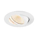 SLV Indbygnings loftlampe NEW TRIA® UNIVERSAL rund IP20, hvid dæmpbar