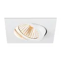 SLV Indbygnings loftlampe NEW TRIA® UNIVERSAL firkantet IP20, hvid dæmpbar