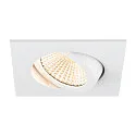 Indbygnings loftlampe NEW TRIA® UNIVERSAL firkantet IP20, hvid dæmpbar