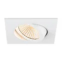 SLV Indbygnings loftlampe NEW TRIA® UNIVERSAL firkantet IP20, hvid dæmpbar