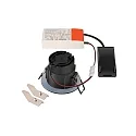 SLV Indbygnings loftlampe NEW TRIA® UNIVERSAL rund IP20 / IP65, sort dæmpbar