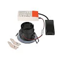 SLV Indbygnings loftlampe NEW TRIA® UNIVERSAL rund IP20 / IP65, sort dæmpbar