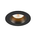 SLV Indbygnings loftlampe NEW TRIA® UNIVERSAL rund IP20 / IP65, sort dæmpbar