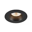 SLV Indbygnings loftlampe NEW TRIA® UNIVERSAL rund IP20 / IP65, sort dæmpbar
